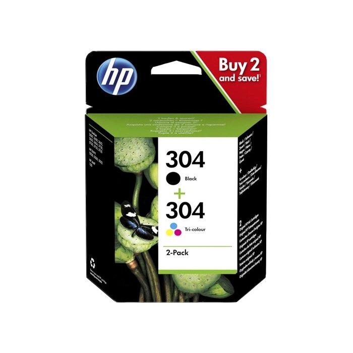 HP 304 Multipack 2er Schwarz / Color (3JB05AE)