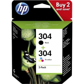 HP 304 Multipack 2er Schwarz / Color (3JB05AE)