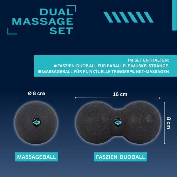 SCHILDKRÖT Dual Massage Set, 2-dielna súprava