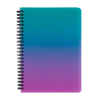 oxybag Collegeblock A5 PP liniert 60 Blatt OMBRE blau/pink