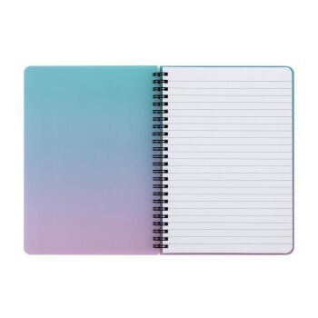 oxybag Collegeblock A5 PP liniert 60 Blatt OMBRE blau/pink