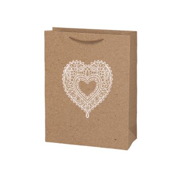 MFP Geschenkstasche 260 x 340 x 140 mm KRAFT Herz