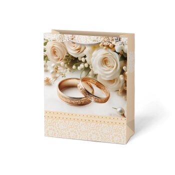MFP Geschenkstasche 265 x 325 x 135 mm Hochzeit Ringe