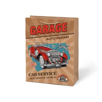 MFP Geschenkstasche 260 x 340 x 140 mm KRAFT Garage