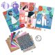 DJECO Collage WAX Trend – Collage-Set mit 8 Karten & 15 selbstklebenden Bögen