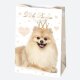 Darčeková taška 230 x 320 x 110 mm FUNNY ANIMALS – psík Little Princess s korunkou