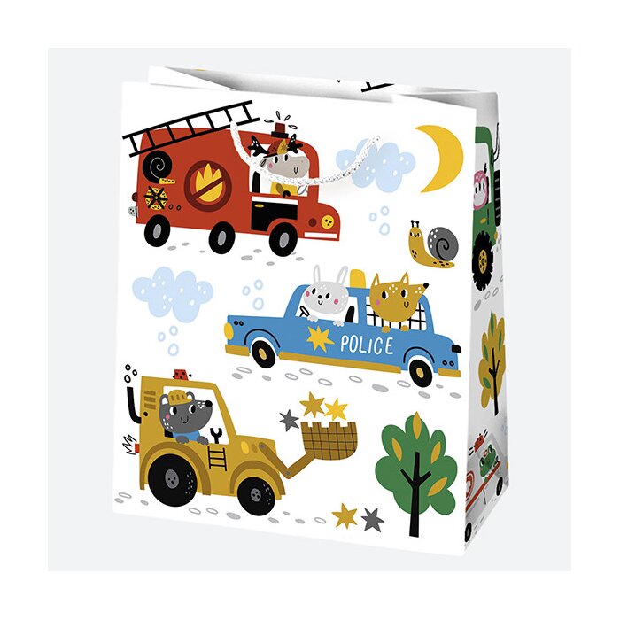 Geschenkstasche 190 x 230 x 105 mm KIDS – Fahrzeuge
