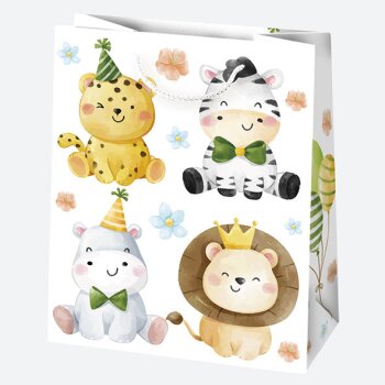 Geschenkstasche 190 x 230 x 105 mm KIDS – Zoo