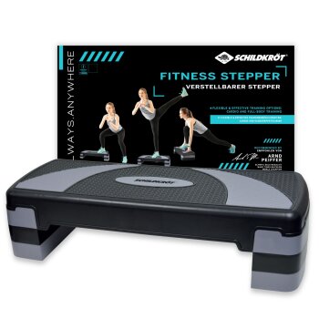 SCHILDKRÖT Fitness stepper, čierny / sivý