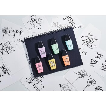 Textmarker - STABILO BOSS MINI Pastellove - Einzelstift - pudriges Gelb