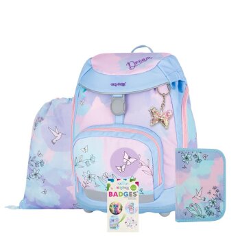 oxybag Schulrucksackset 4-teilig OXY SHERPY Colibri Dream