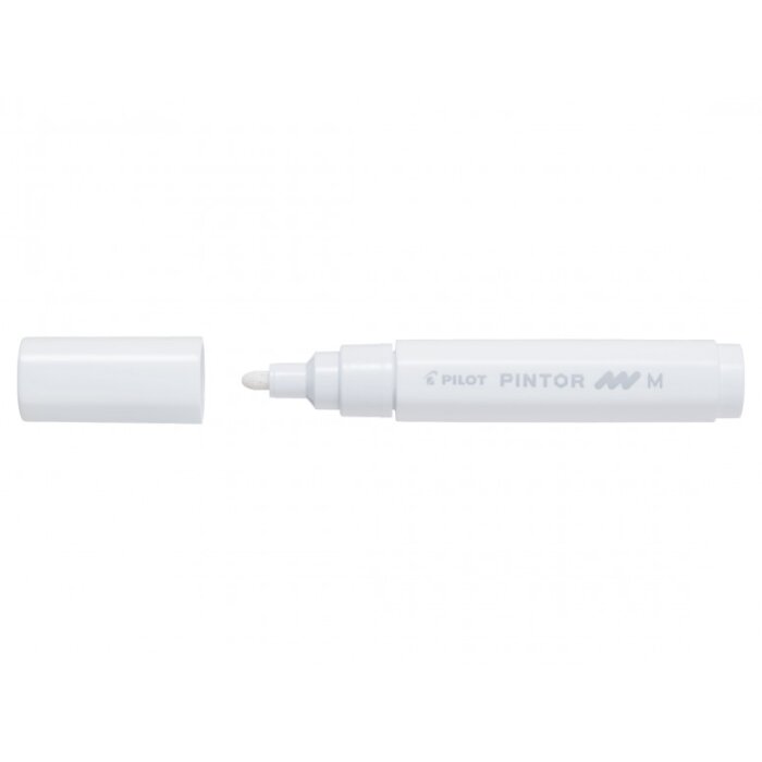 PILOT akrylový popisovač  PINTOR, stredný (1,4mm) - biely