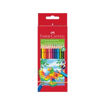 FABER-CASTELL trojhranné farbičky - 12ks - rôzne farby
