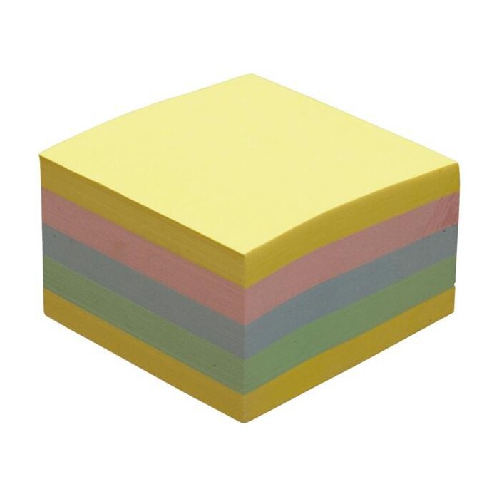 DONAU Haftnotizblock 76 x 76 mm 450 Blatt sortiert