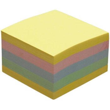 DONAU Haftnotizblock 76 x 76 mm 450 Blatt sortiert