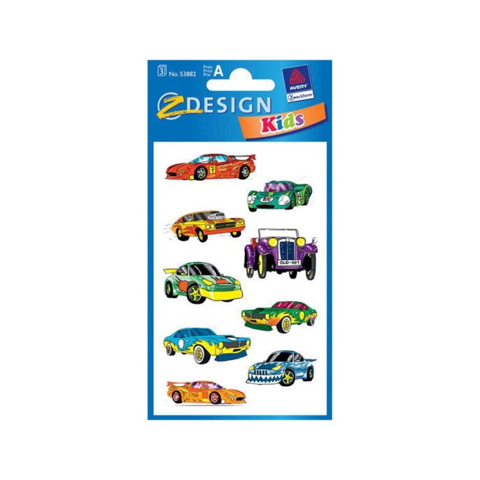 AVERY Zweckform ZDesign KIDS Papier-Sticker "coole Autos"