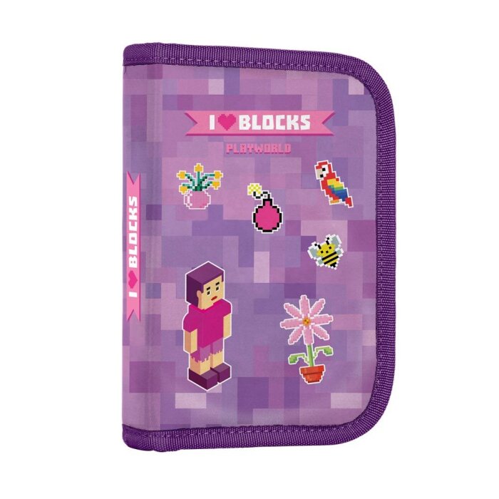 oxybag Federpenal Single Playworld Girl Bricks