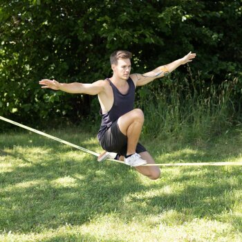 SCHILDKRÖT Slackline, Länge: 15 m, gelb
