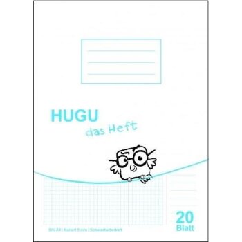 HUGU Schularbeiten Heft A4 kariert 5mm - 20 Blatt