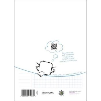 HUGU Schularbeiten Heft A4 kariert 5mm - 20 Blatt