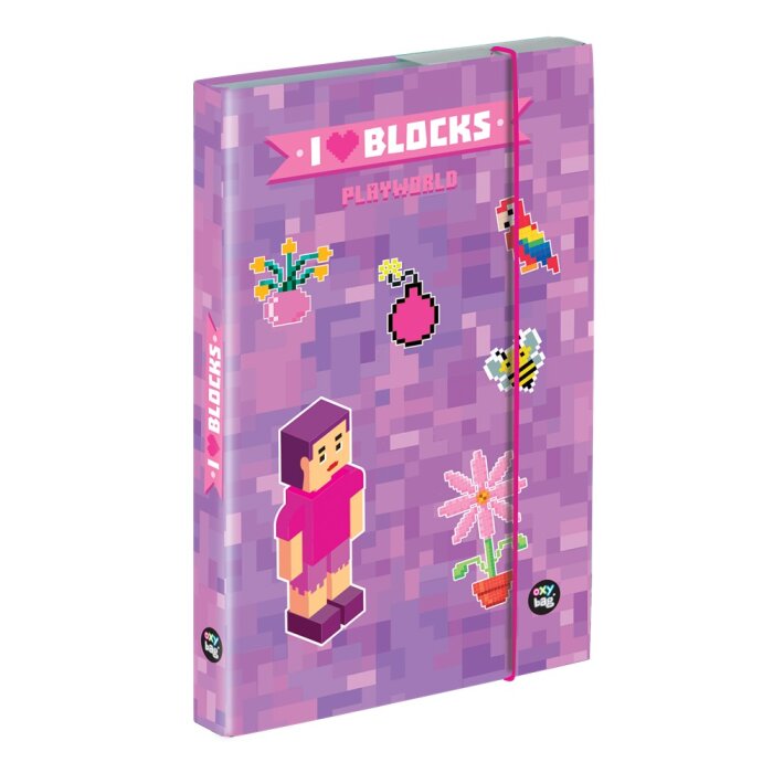 oxybag Heftbox A4 Playworld Girl Blocks