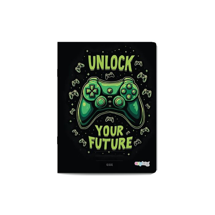 oxybag Schulheft DIN A4 liniert 8mm 40 Blatt GAMER