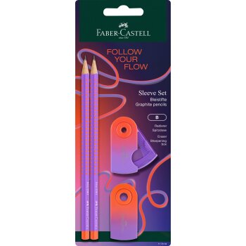 FABER-CASTELL Schreibset GRIP Flow Edition, punchy melon