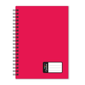 oxybag Collegeblock A4 PP liniert 60 Blatt OPALINE rot
