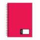 oxybag Collegeblock A4 PP liniert 60 Blatt OPALINE rot