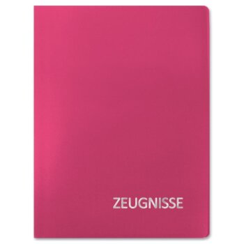 ROTH Zeugnismappe Basic, aus PP, DIN A4, magenta