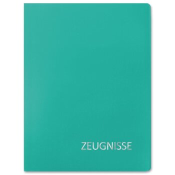 ROTH Zeugnismappe Basic, aus PP, DIN A4, türkis