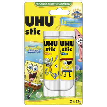 UHU Klebestift stic Spongebob, 2 x 21 g, Blister