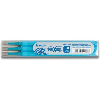 PILOT Ersatzminen FRIXION POINT 05, 3er Set HELLBLAU