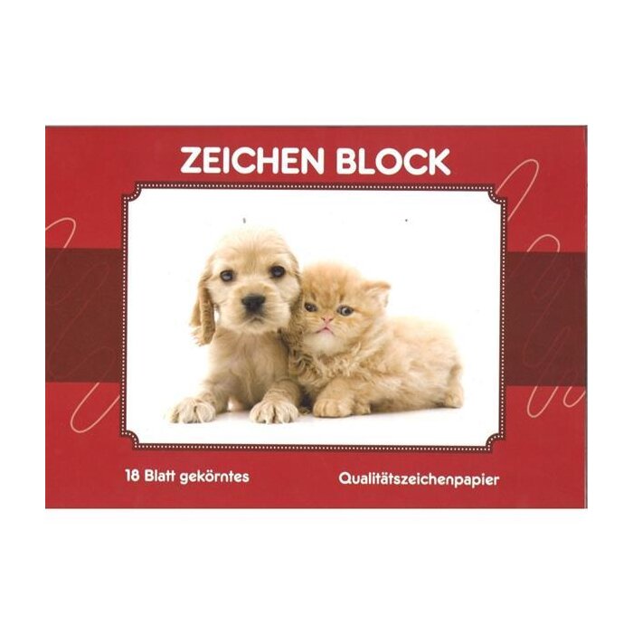 ÖKO-PLUS Zeichenblock A4 18 Blatt 100gr gekörnt
