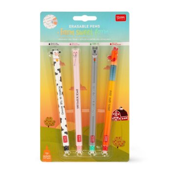 LEGAMI löschbare Gelstifte 4er Set Farm Sweet Farm