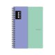 oxybag Collegeblock A4 PP liniert 60 Blatt PASTELINI DUO green