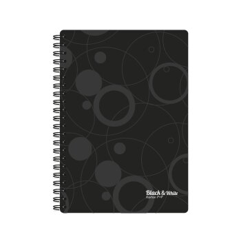 oxybag Collegeblock A4 PP liniert 60 Blatt BLACK AND...
