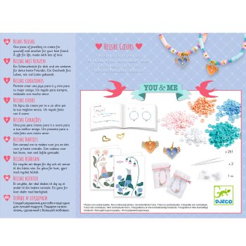 DJECO Fadenkunst- und Perlen-Set Heishi You & Me