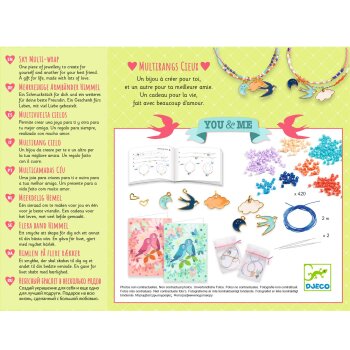 DJECO Fadenkunst und Perlen – Mehrreihige Armbänder Himmel – You & Me