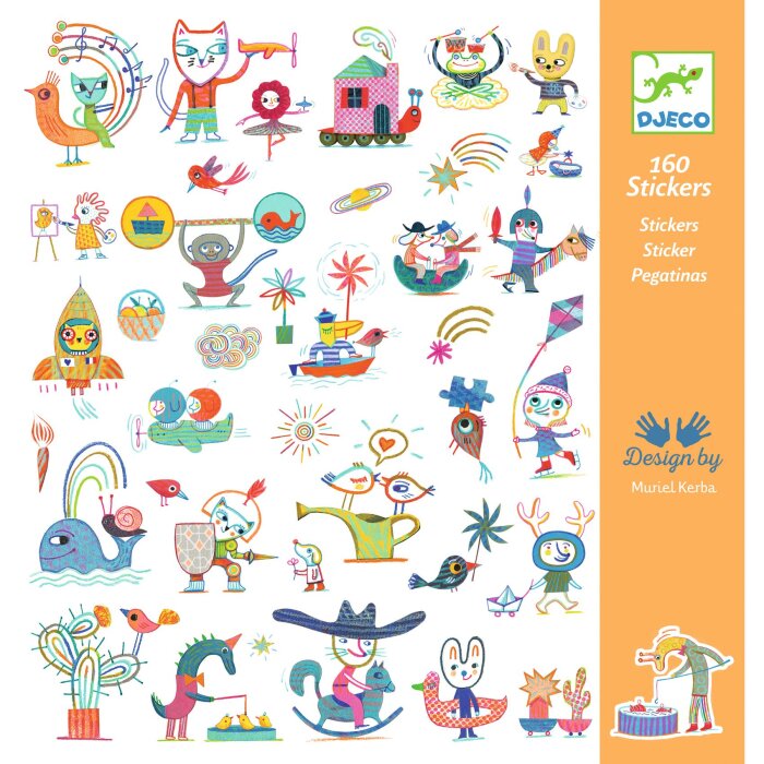DJECO Sticker Gazette 160 kusov