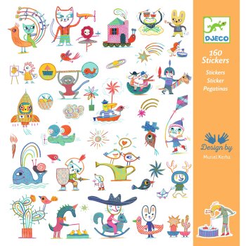 DJECO Sticker Gazette 160 kusov