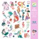 DJECO Metallic Sticker Meerjungfrauen, 160 Stück