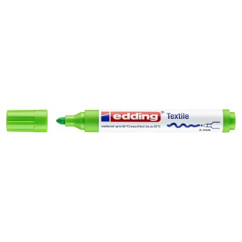 edding 4500 textilný popisovač - bledozelený