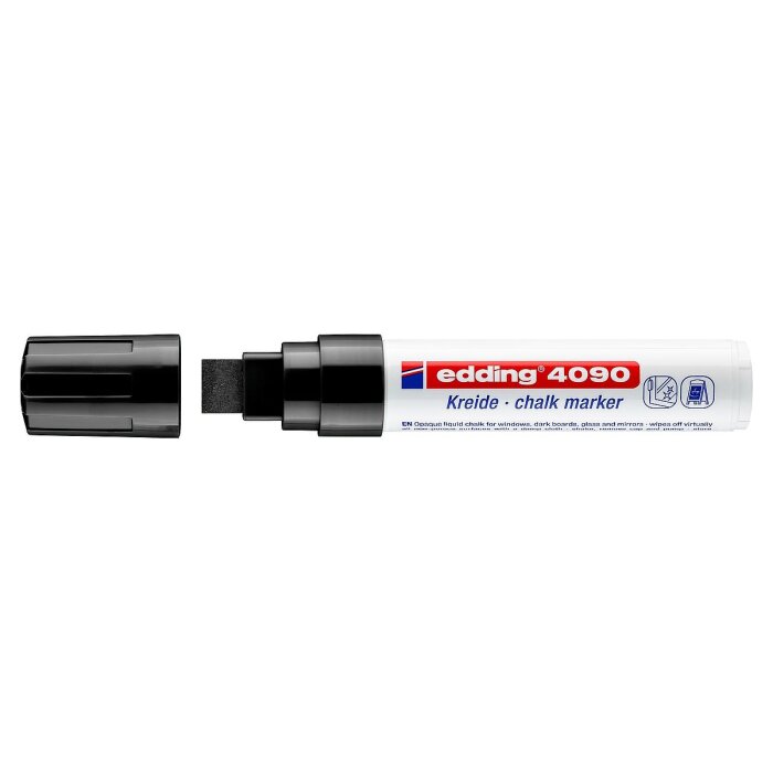 edding 4090 kriedový popisovač - čierny