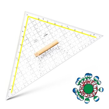 ARISTO TZ-Dreieck 32,5 cm mit Holzgriff,Facette (AR1648)