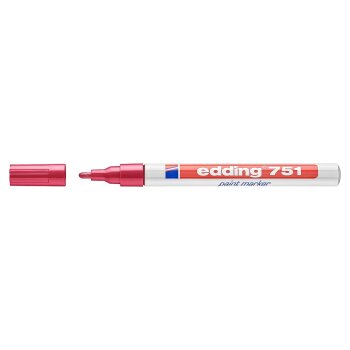 edding 751 lakový popisovač - červený
