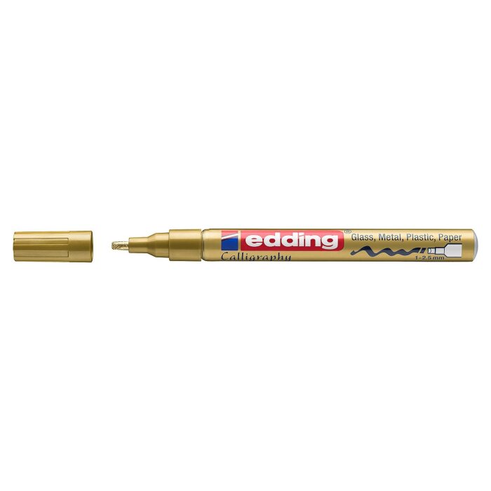 edding 753 lesklý lakový popisovač kaligrafický - zlatý