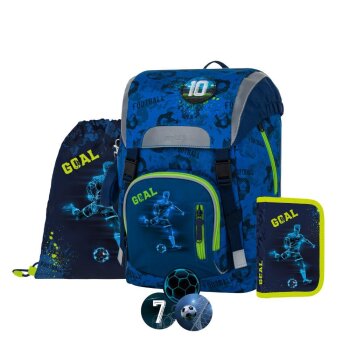 oxybag Schulrucksackset 4-teilig OXY SKY Football GOAL
