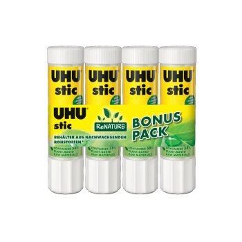 UHU Klebestift stic ReNATURE 4 x 21 g