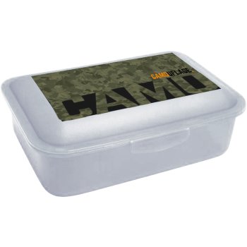 oxybag Box na desiatu 18 x 12,5 x 7 cm -  Army